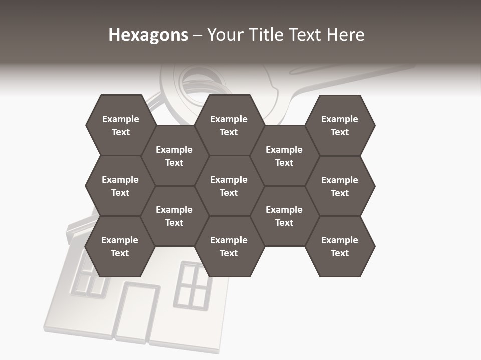 A House Key On Top Of A Key Chain PowerPoint Template