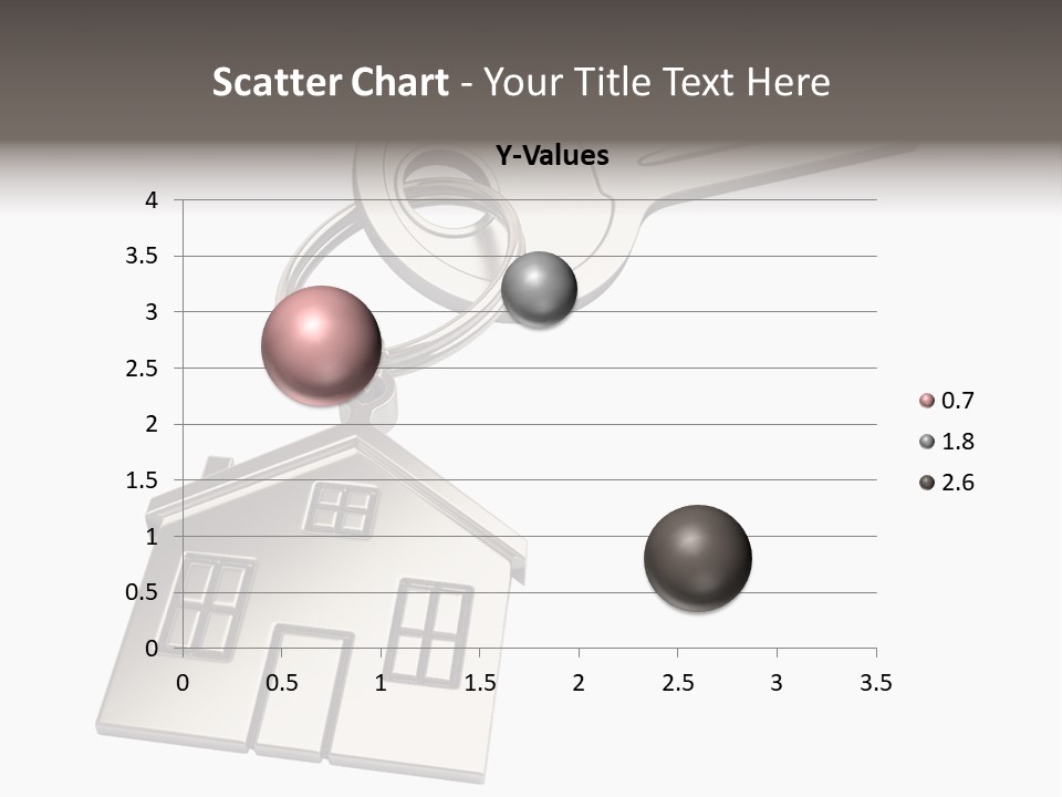 A House Key On Top Of A Key Chain PowerPoint Template