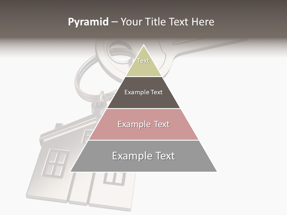 A House Key On Top Of A Key Chain PowerPoint Template