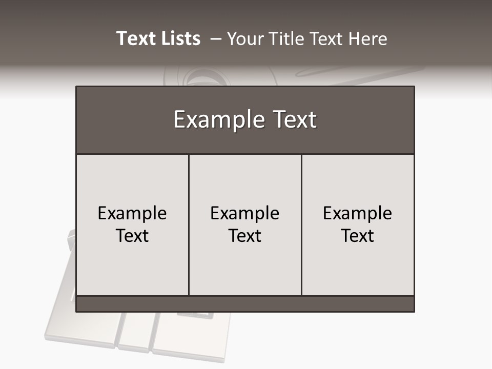A House Key On Top Of A Key Chain PowerPoint Template