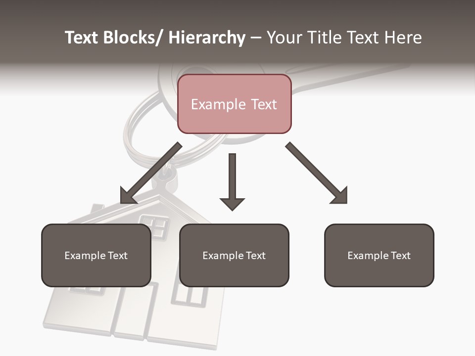A House Key On Top Of A Key Chain PowerPoint Template