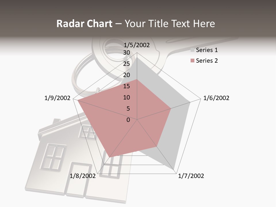A House Key On Top Of A Key Chain PowerPoint Template