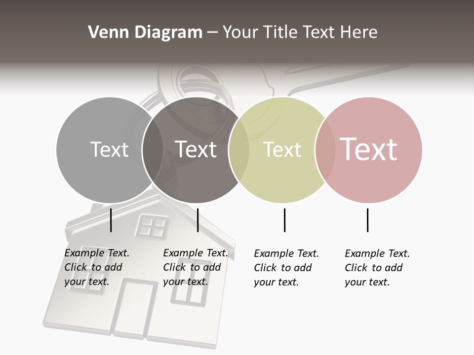 A House Key On Top Of A Key Chain PowerPoint Template