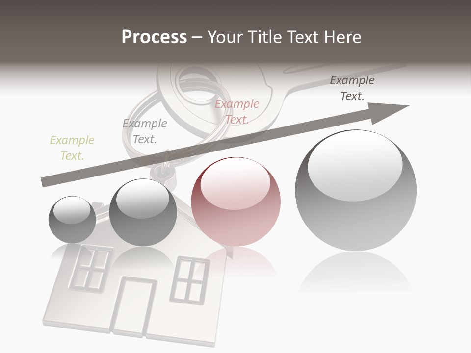 A House Key On Top Of A Key Chain PowerPoint Template