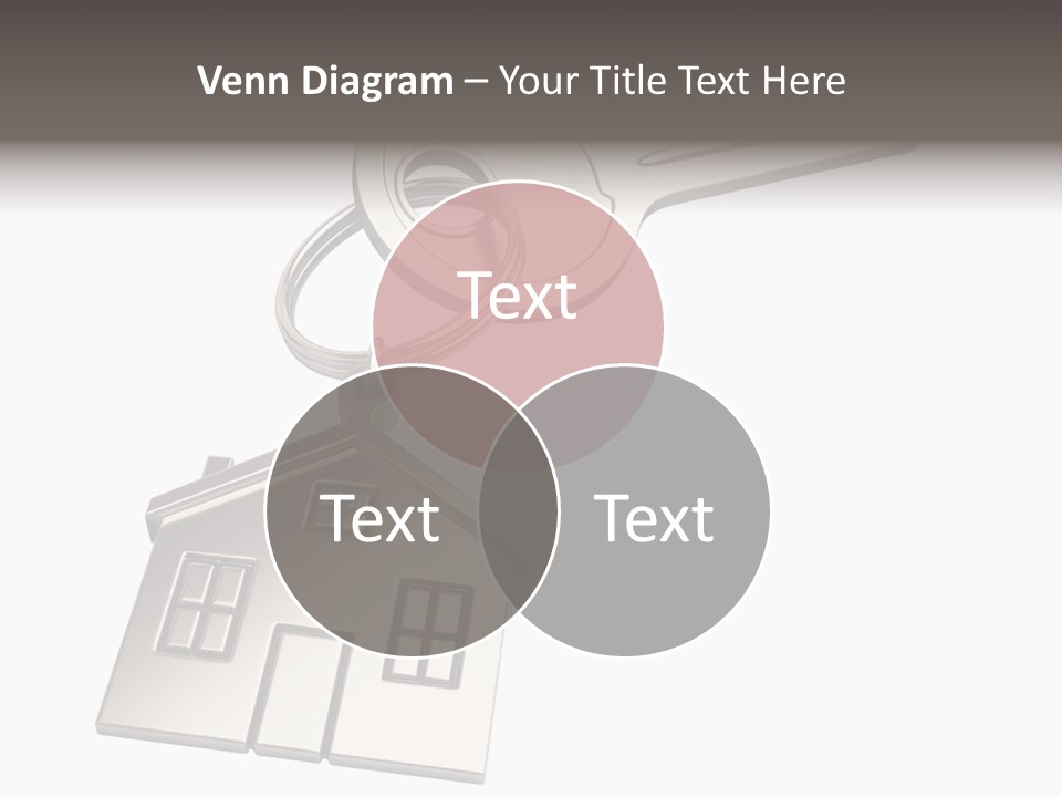 A House Key On Top Of A Key Chain PowerPoint Template