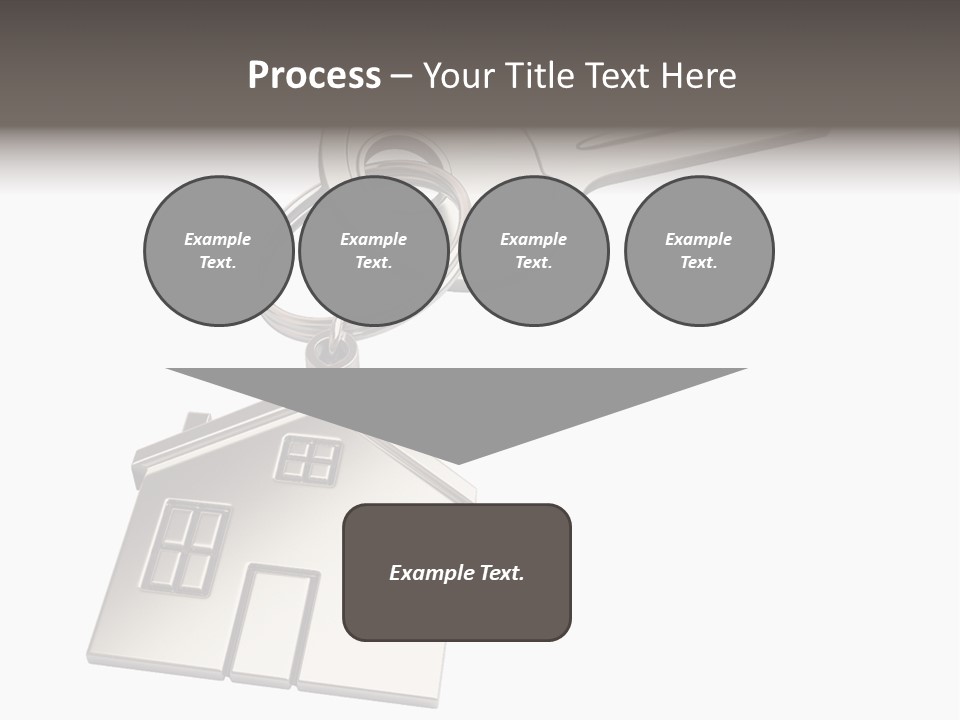 A House Key On Top Of A Key Chain PowerPoint Template