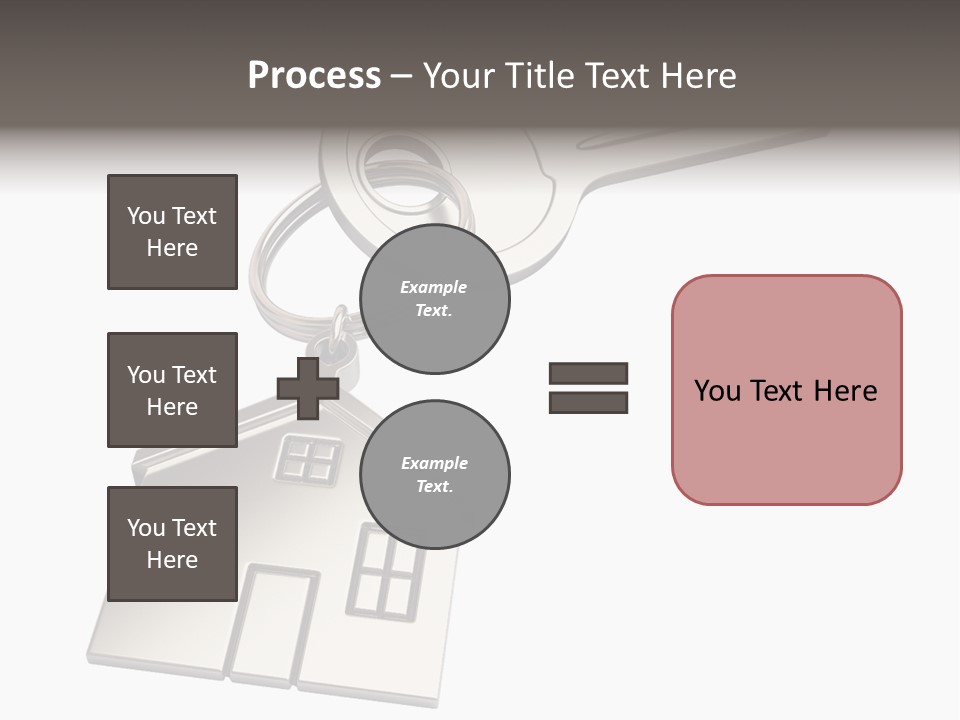A House Key On Top Of A Key Chain PowerPoint Template