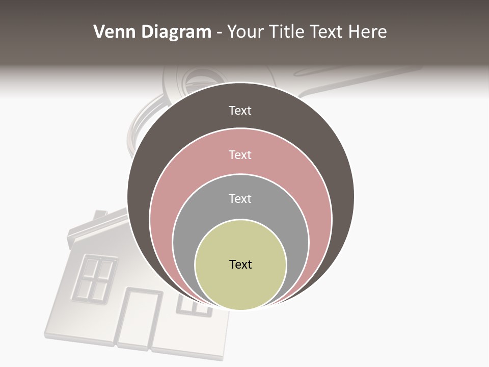 A House Key On Top Of A Key Chain PowerPoint Template