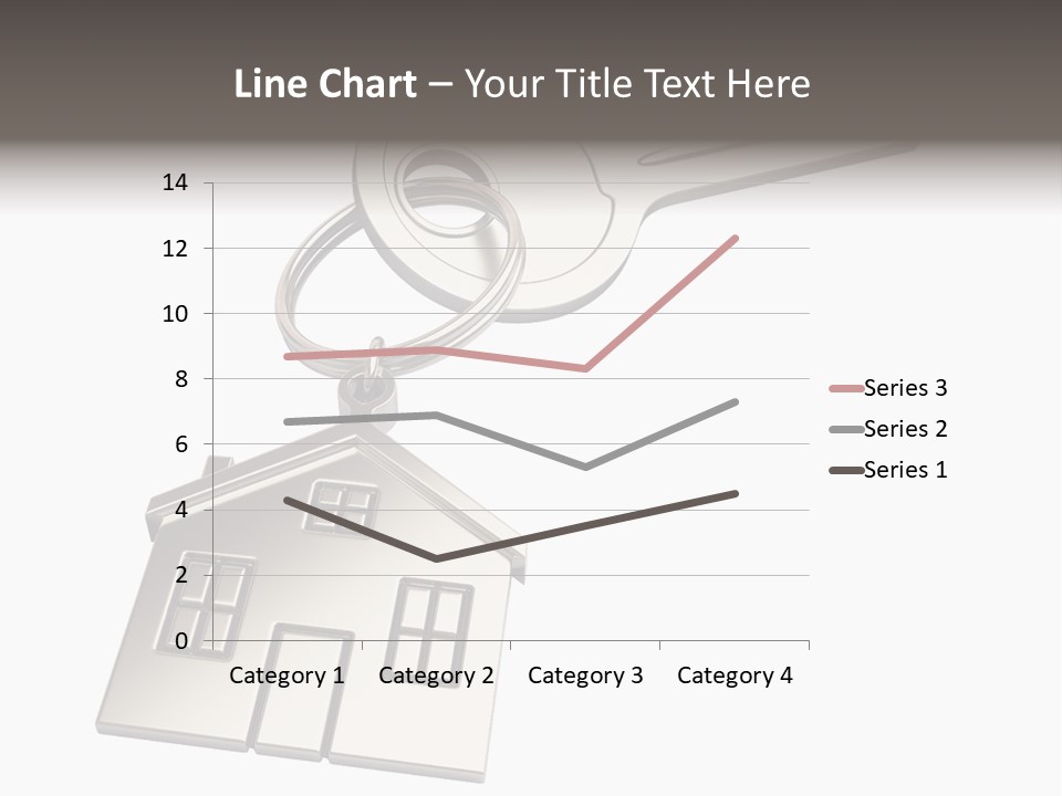 A House Key On Top Of A Key Chain PowerPoint Template