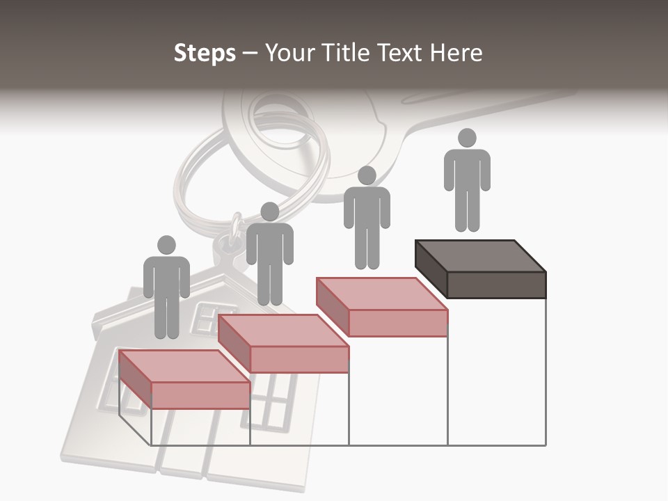 A House Key On Top Of A Key Chain PowerPoint Template