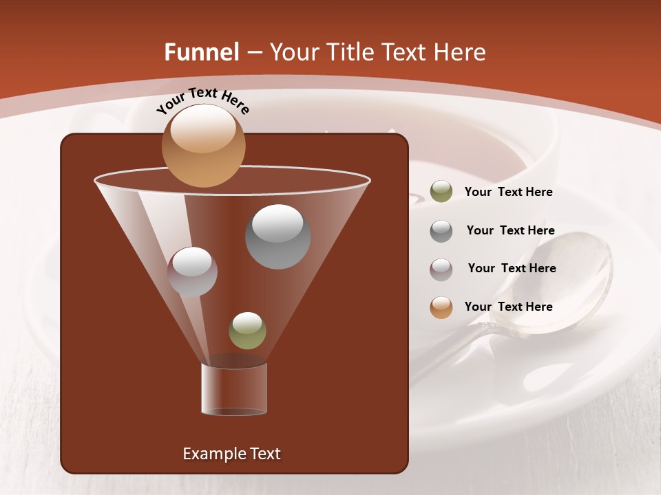 A Cup Of Tea On A Saucer With A Spoon PowerPoint Template
