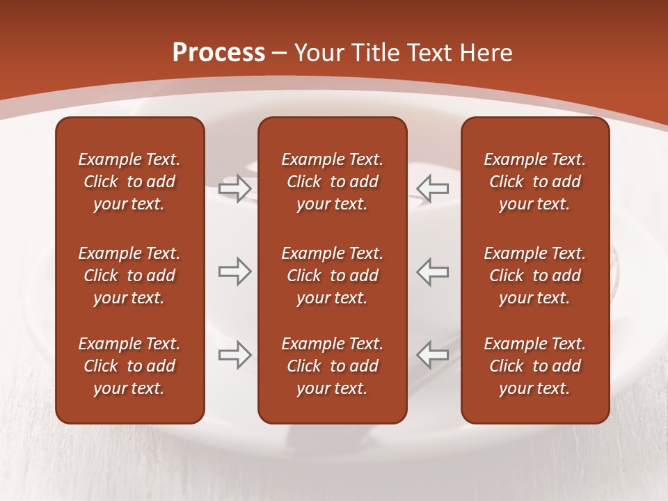 A Cup Of Tea On A Saucer With A Spoon PowerPoint Template