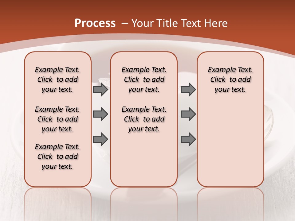 A Cup Of Tea On A Saucer With A Spoon PowerPoint Template