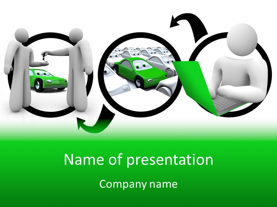 Automotive Communication Text PowerPoint Template