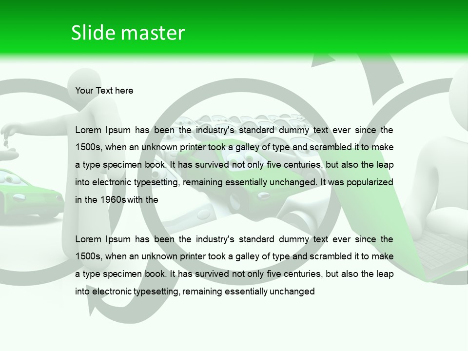 Automotive Communication Text PowerPoint Template