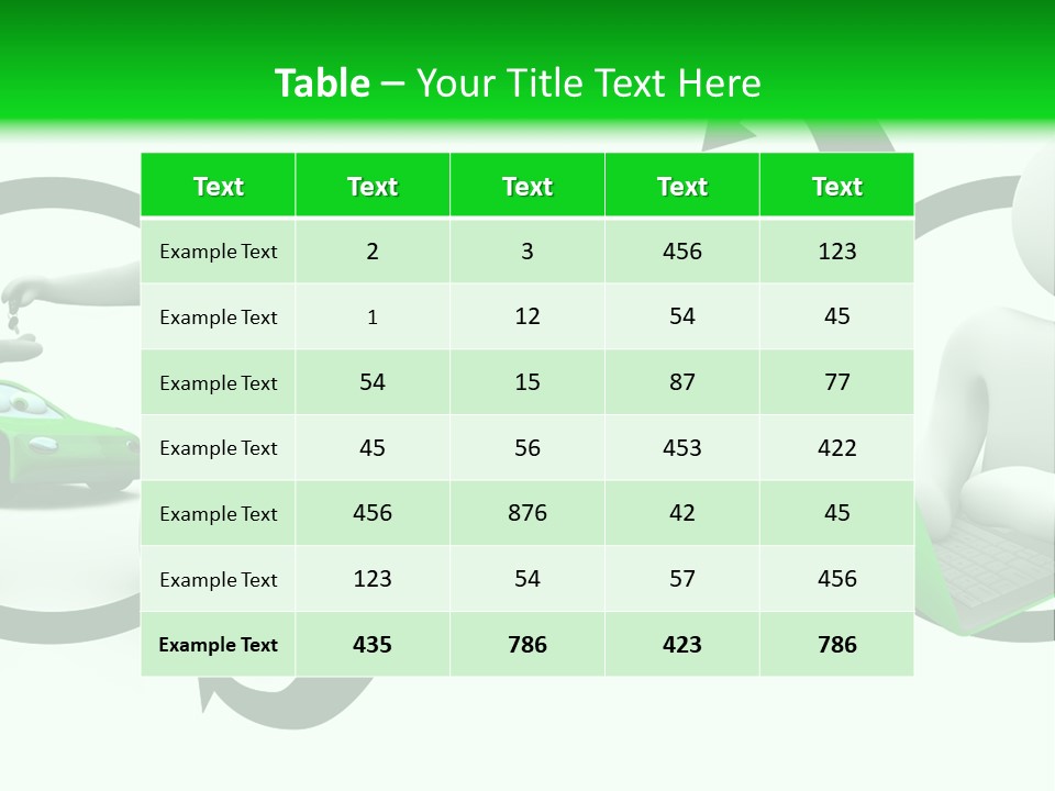 Automotive Communication Text PowerPoint Template