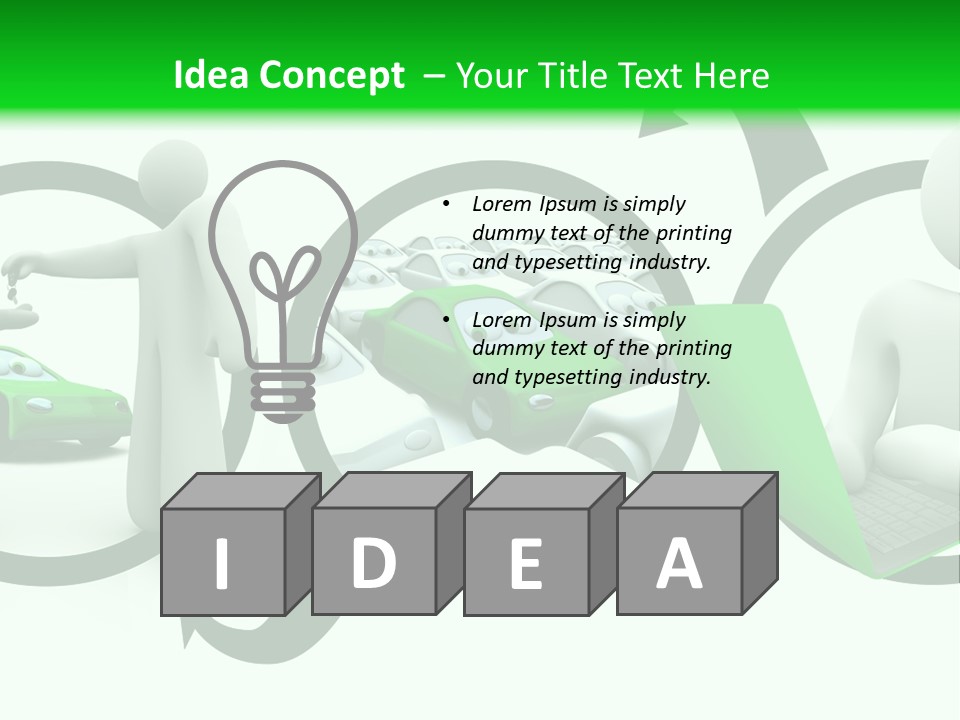 Automotive Communication Text PowerPoint Template