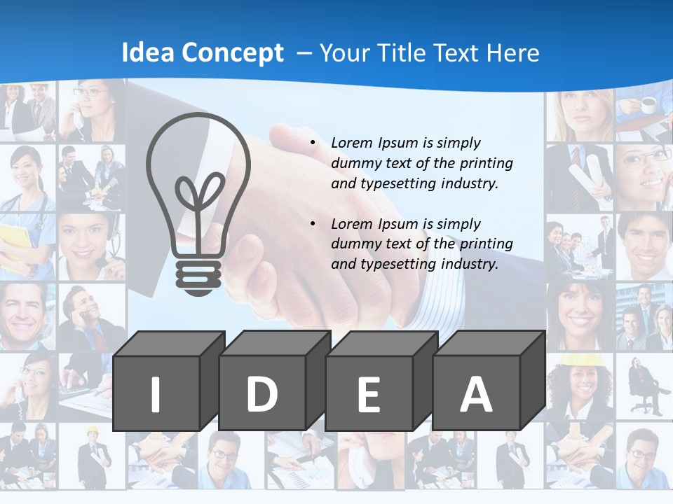 Young Service Customer PowerPoint Template