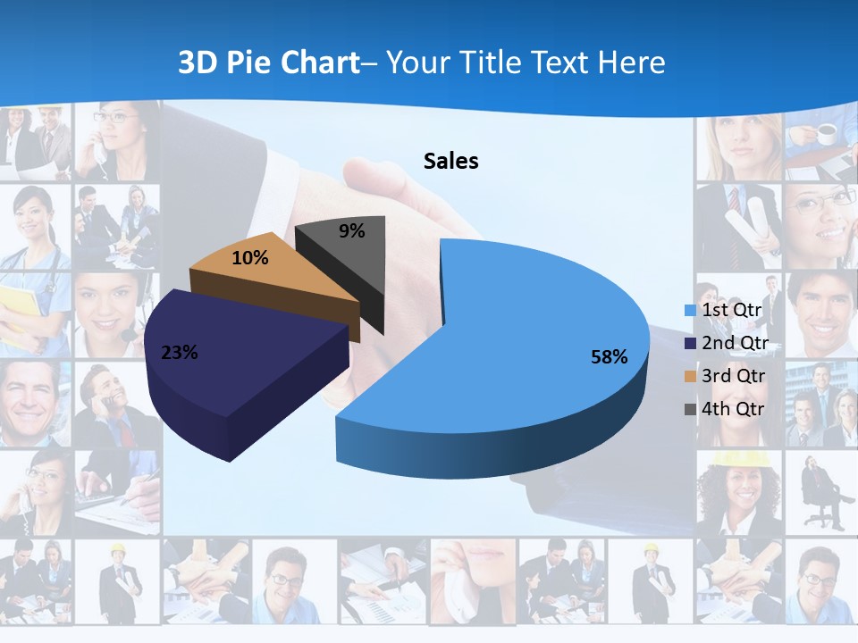 Young Service Customer PowerPoint Template