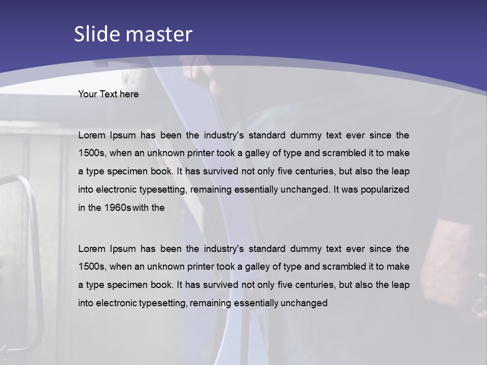 A Man Standing Next To A Machine In A Factory PowerPoint Template
