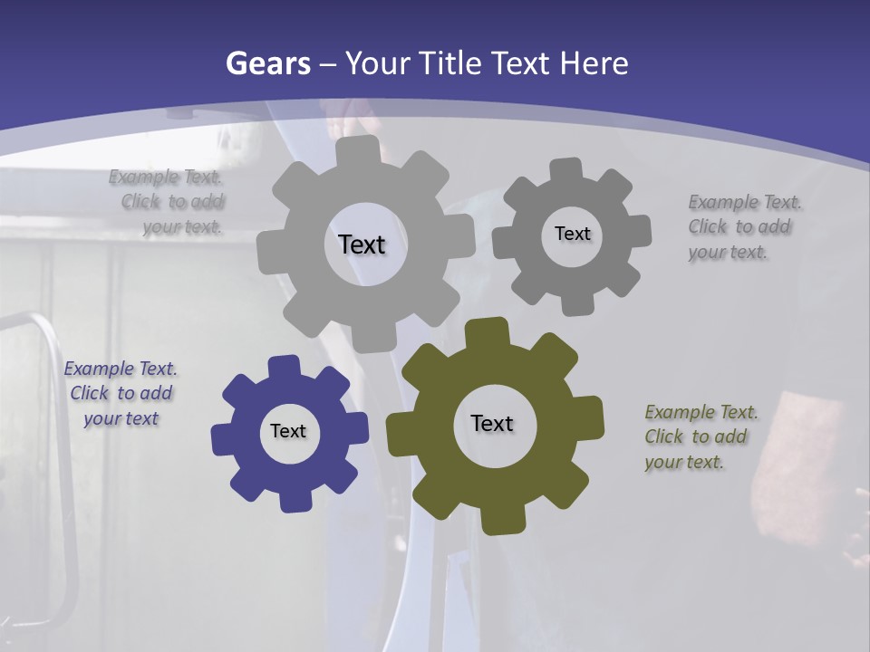 A Man Standing Next To A Machine In A Factory PowerPoint Template