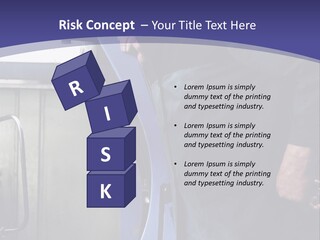 A Man Standing Next To A Machine In A Factory PowerPoint Template