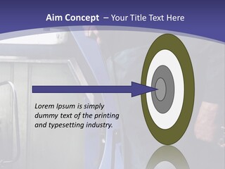 A Man Standing Next To A Machine In A Factory PowerPoint Template