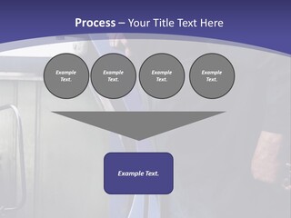 A Man Standing Next To A Machine In A Factory PowerPoint Template