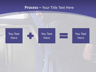 A Man Standing Next To A Machine In A Factory PowerPoint Template