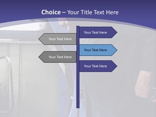 A Man Standing Next To A Machine In A Factory PowerPoint Template
