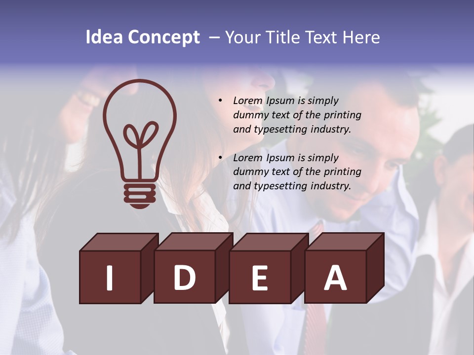 Dictate Inside Standing PowerPoint Template
