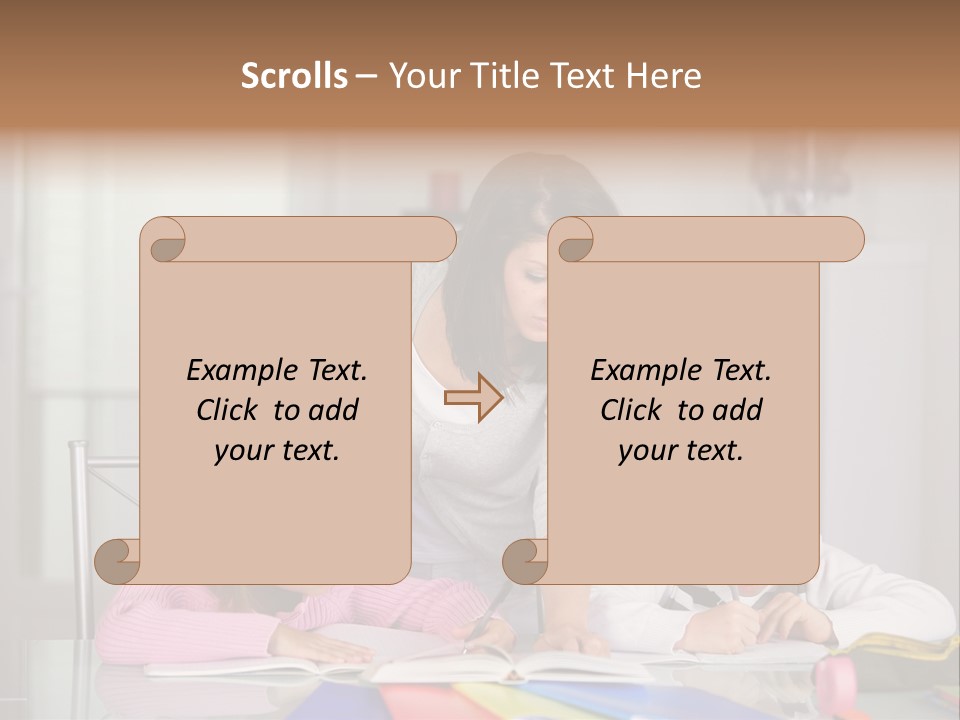 Dictate Inside Standing PowerPoint Template