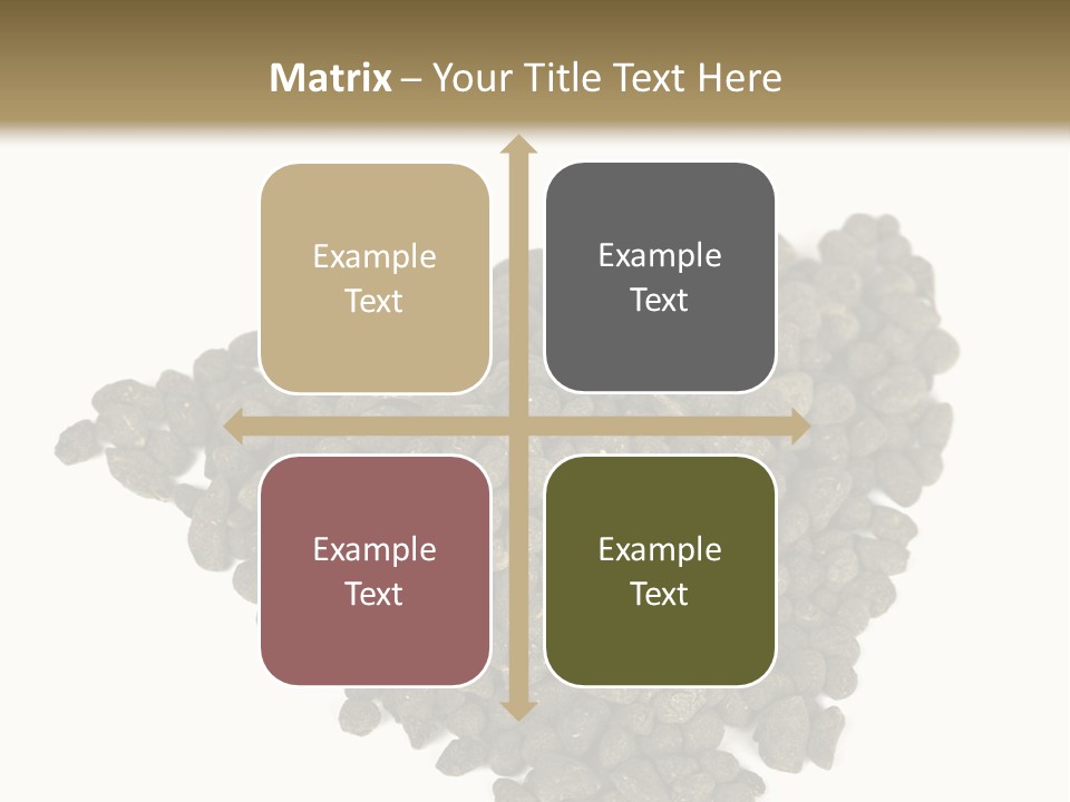 A Pile Of Dog Food On A White Background PowerPoint Template