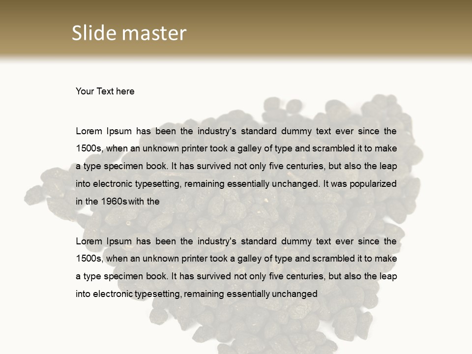 A Pile Of Dog Food On A White Background PowerPoint Template