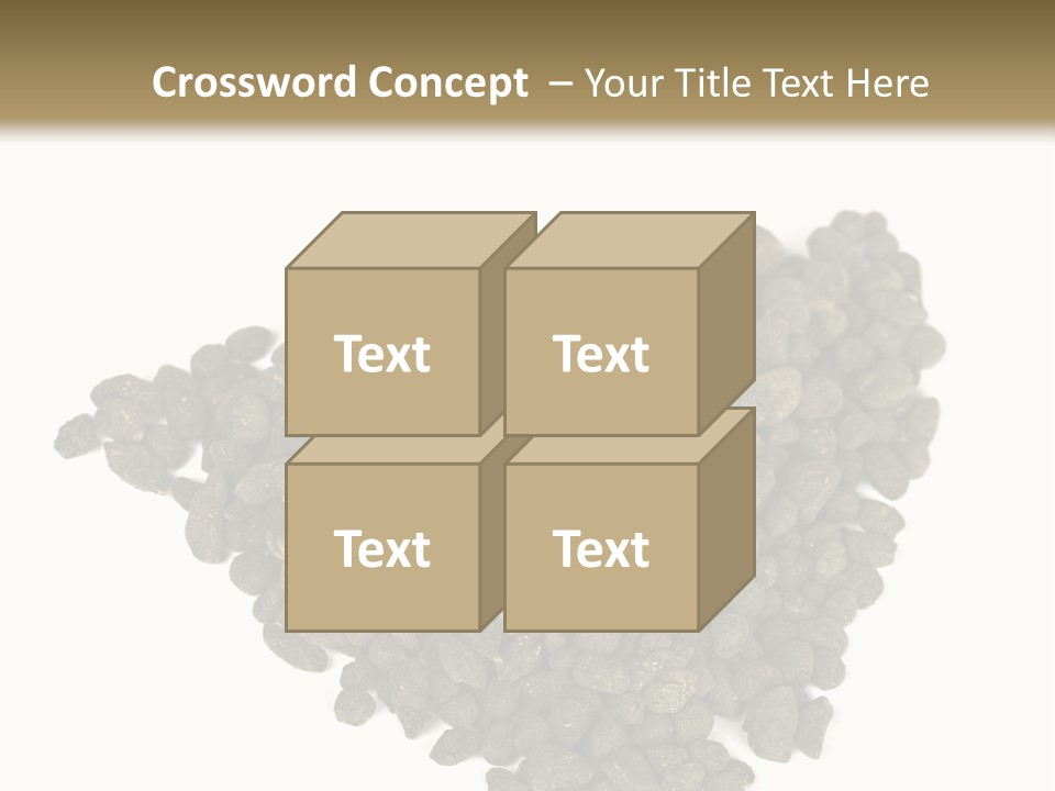 A Pile Of Dog Food On A White Background PowerPoint Template