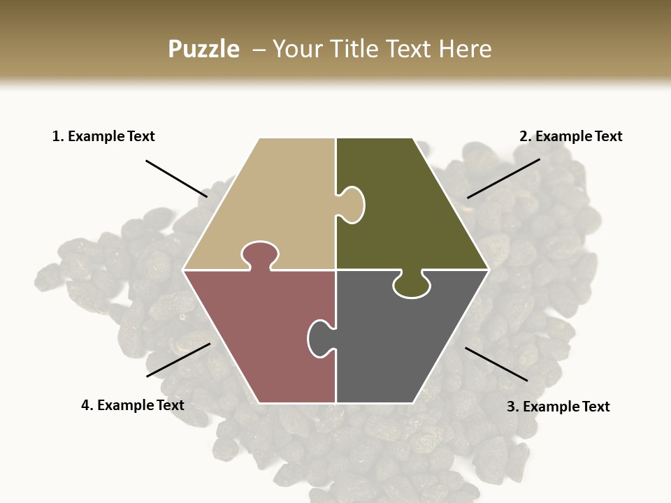 A Pile Of Dog Food On A White Background PowerPoint Template