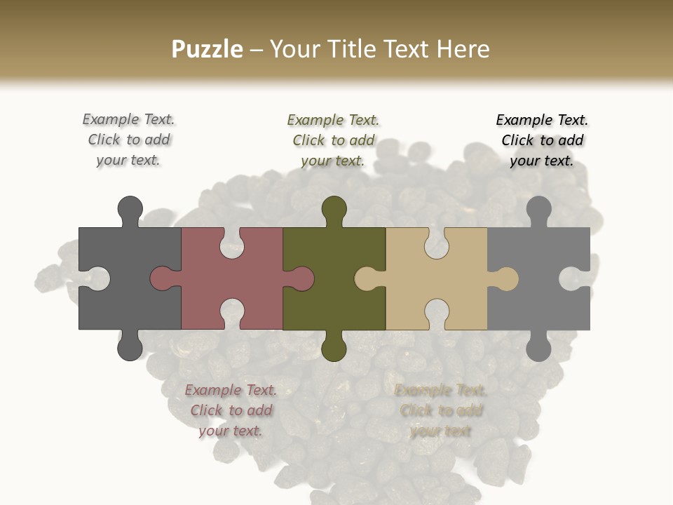 A Pile Of Dog Food On A White Background PowerPoint Template