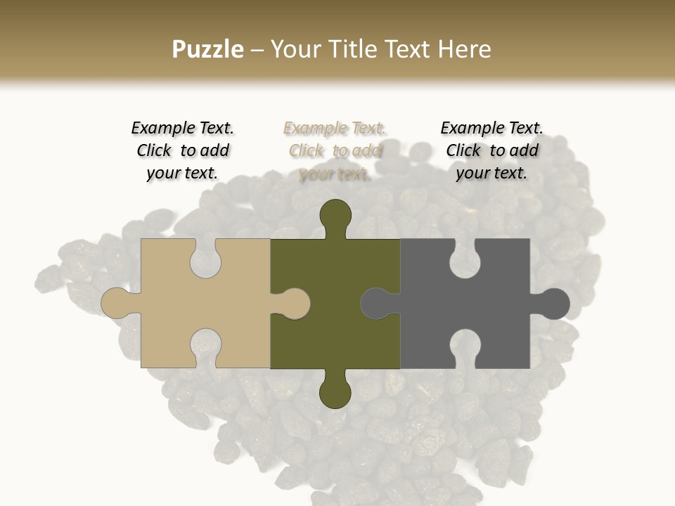 A Pile Of Dog Food On A White Background PowerPoint Template