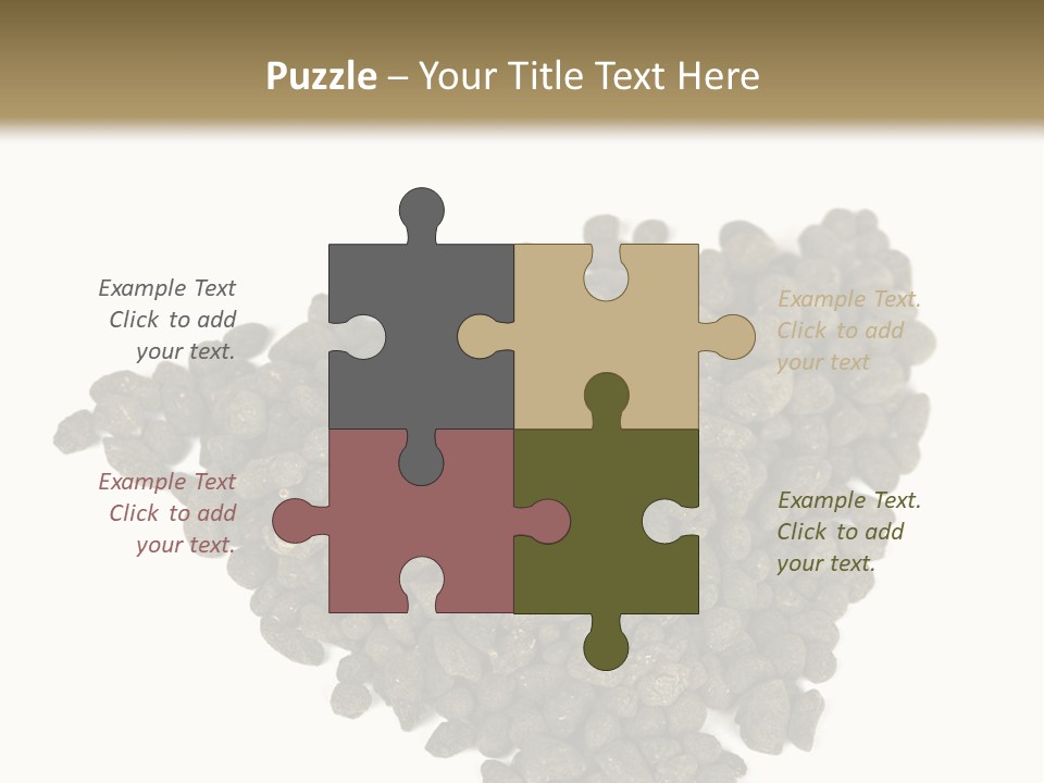 A Pile Of Dog Food On A White Background PowerPoint Template