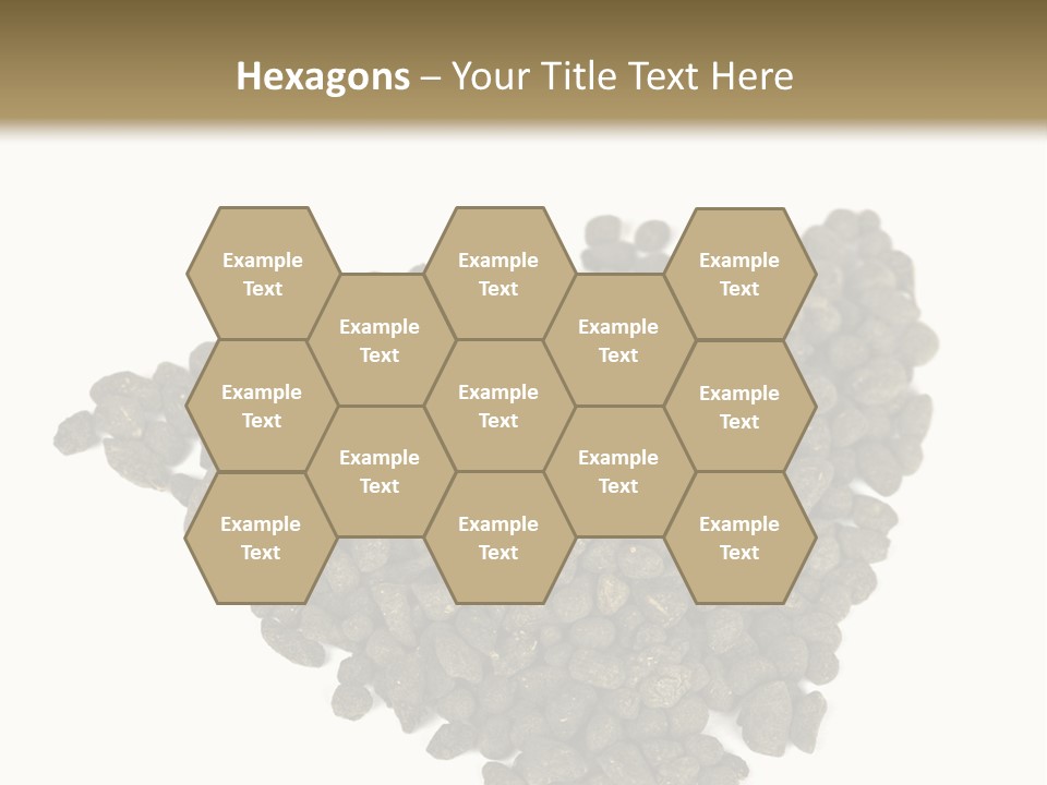 A Pile Of Dog Food On A White Background PowerPoint Template