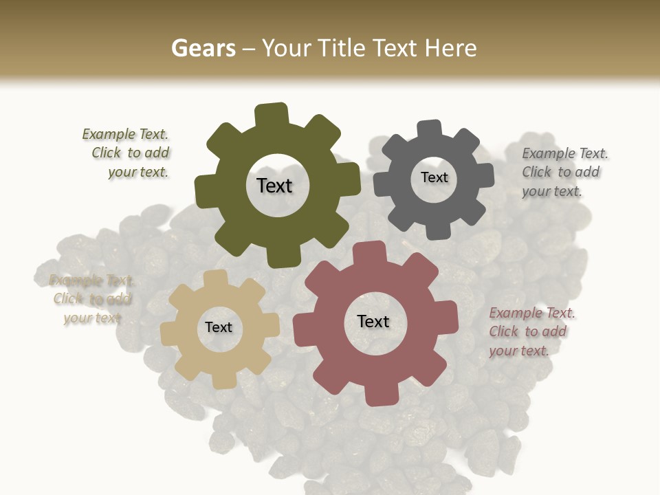 A Pile Of Dog Food On A White Background PowerPoint Template