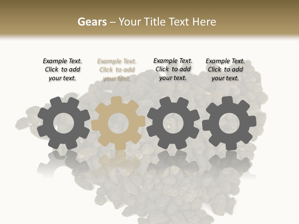 A Pile Of Dog Food On A White Background PowerPoint Template