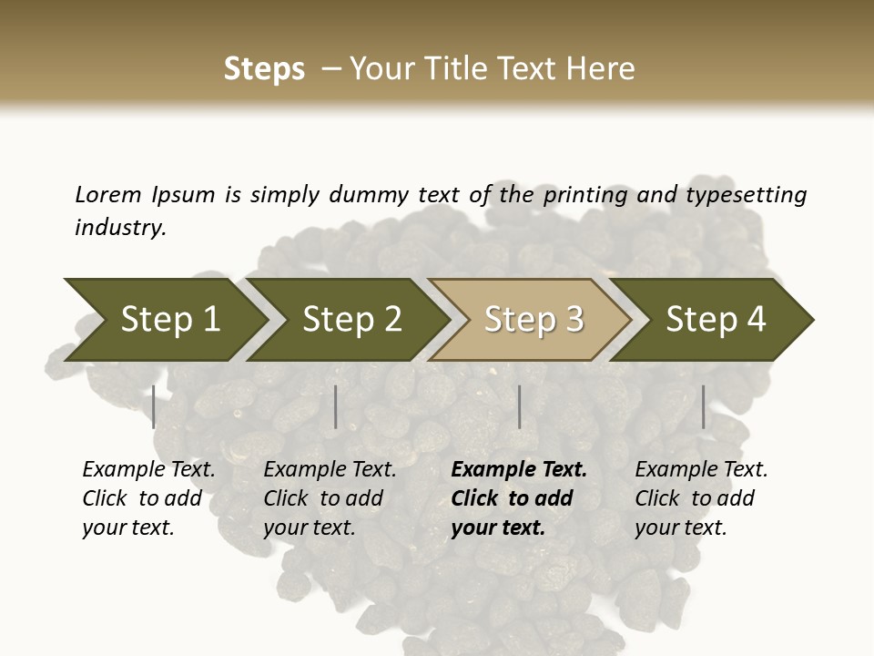 A Pile Of Dog Food On A White Background PowerPoint Template