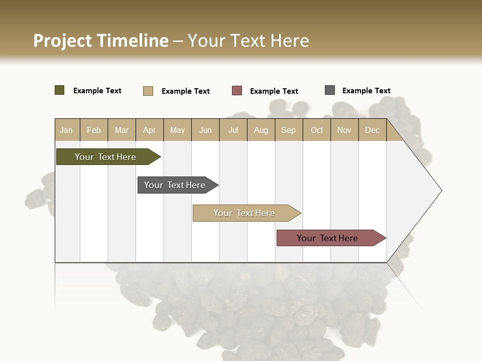 A Pile Of Dog Food On A White Background PowerPoint Template