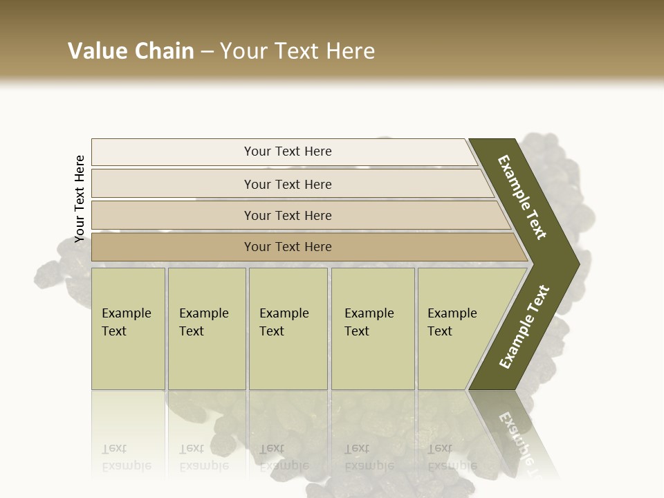 A Pile Of Dog Food On A White Background PowerPoint Template