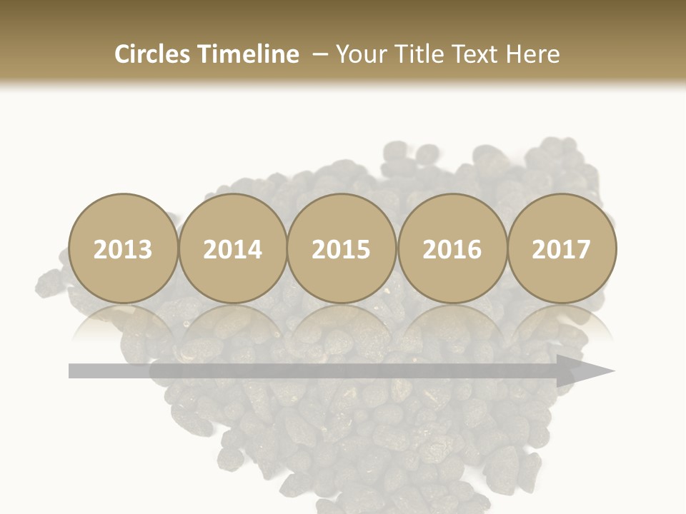 A Pile Of Dog Food On A White Background PowerPoint Template