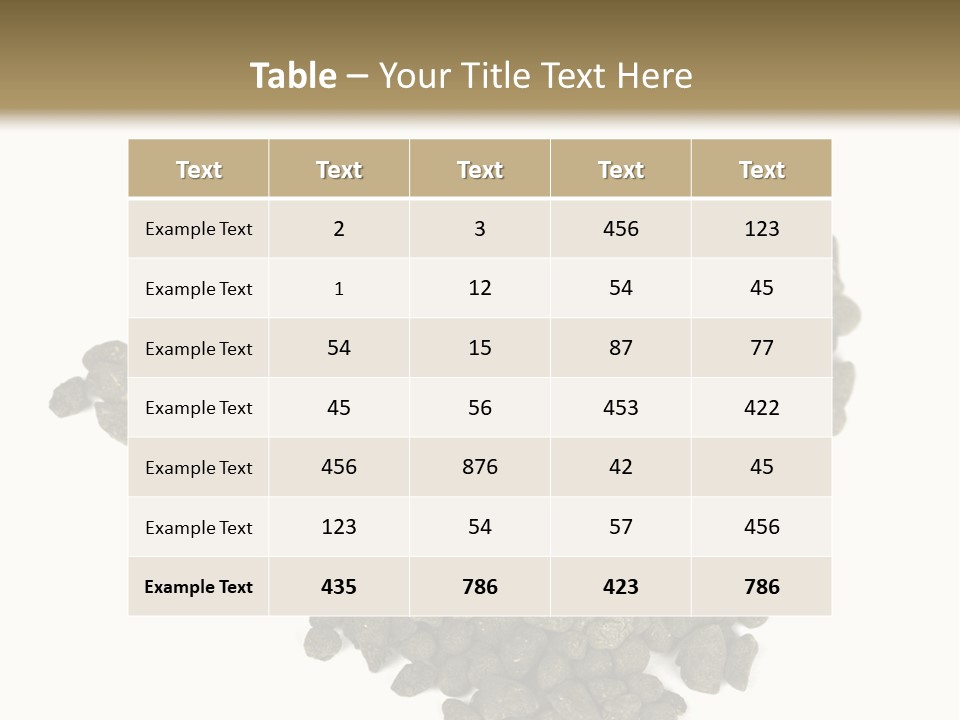 A Pile Of Dog Food On A White Background PowerPoint Template