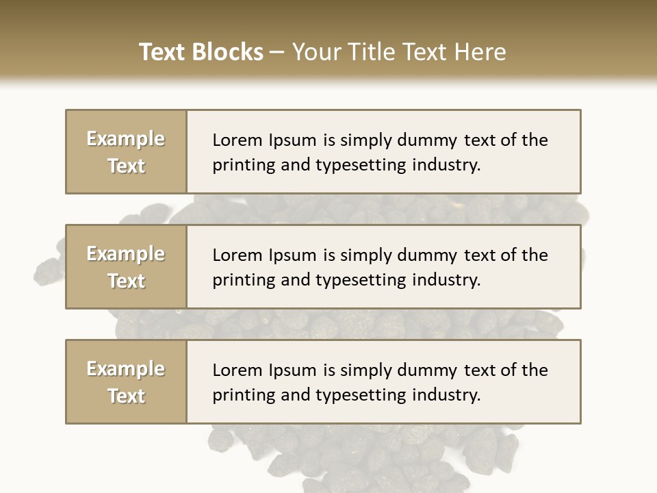 A Pile Of Dog Food On A White Background PowerPoint Template