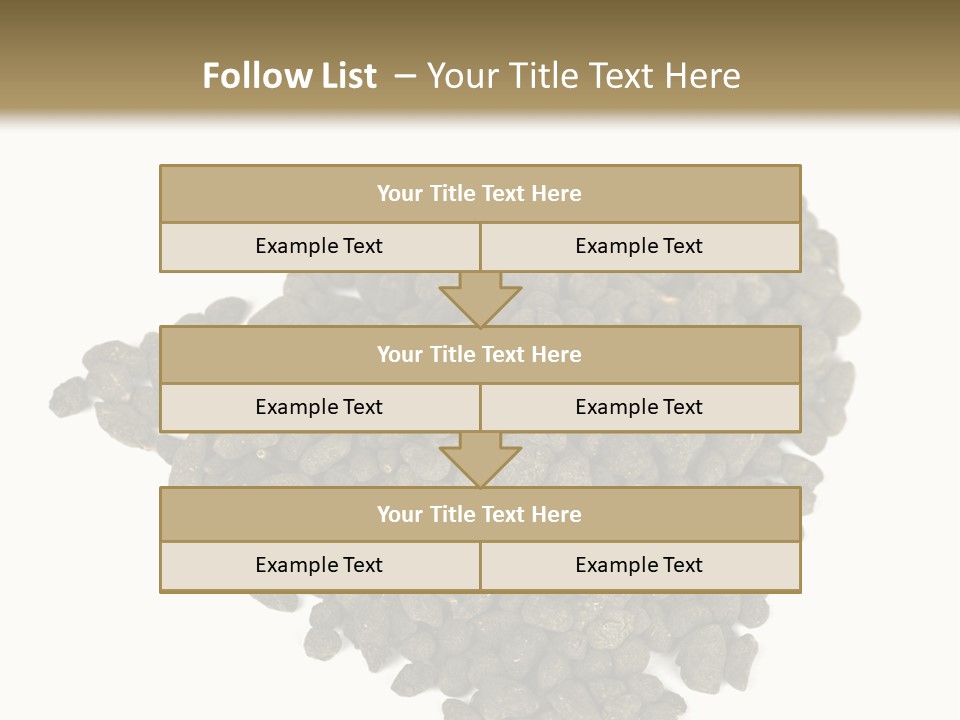 A Pile Of Dog Food On A White Background PowerPoint Template