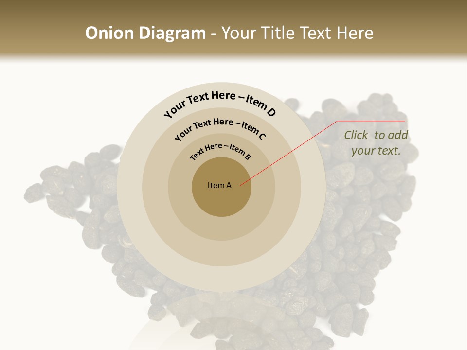 A Pile Of Dog Food On A White Background PowerPoint Template